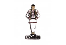 Magnet metalic costum tradițional bărbat